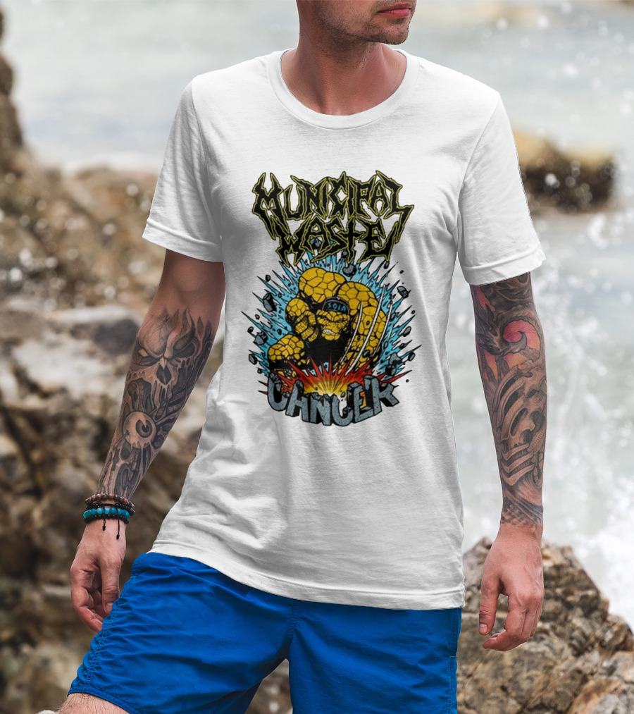 Municipal Waste SOIA Thing Clobberin Cancer Explosion T-Shirt