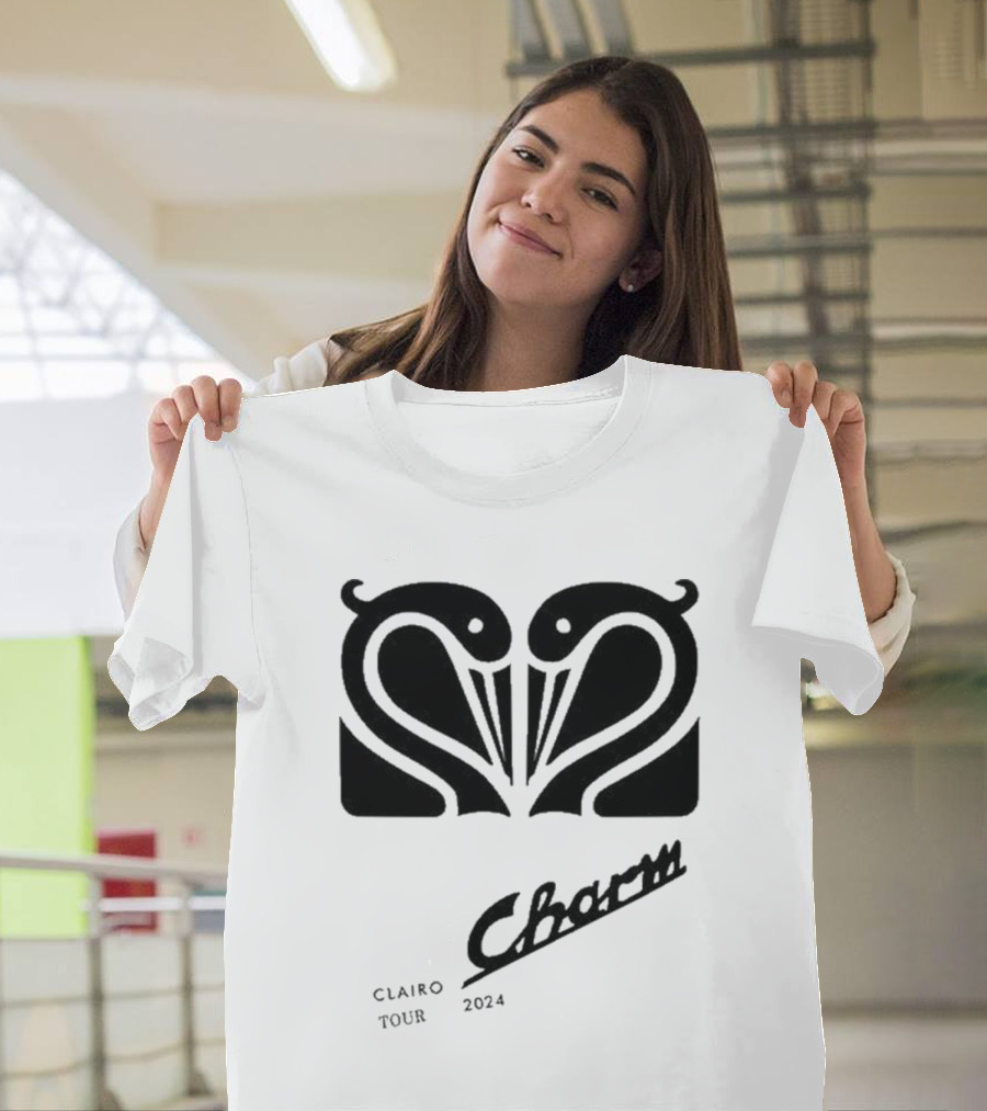 Clairo Charm 2024 Tour Swan T-Shirt