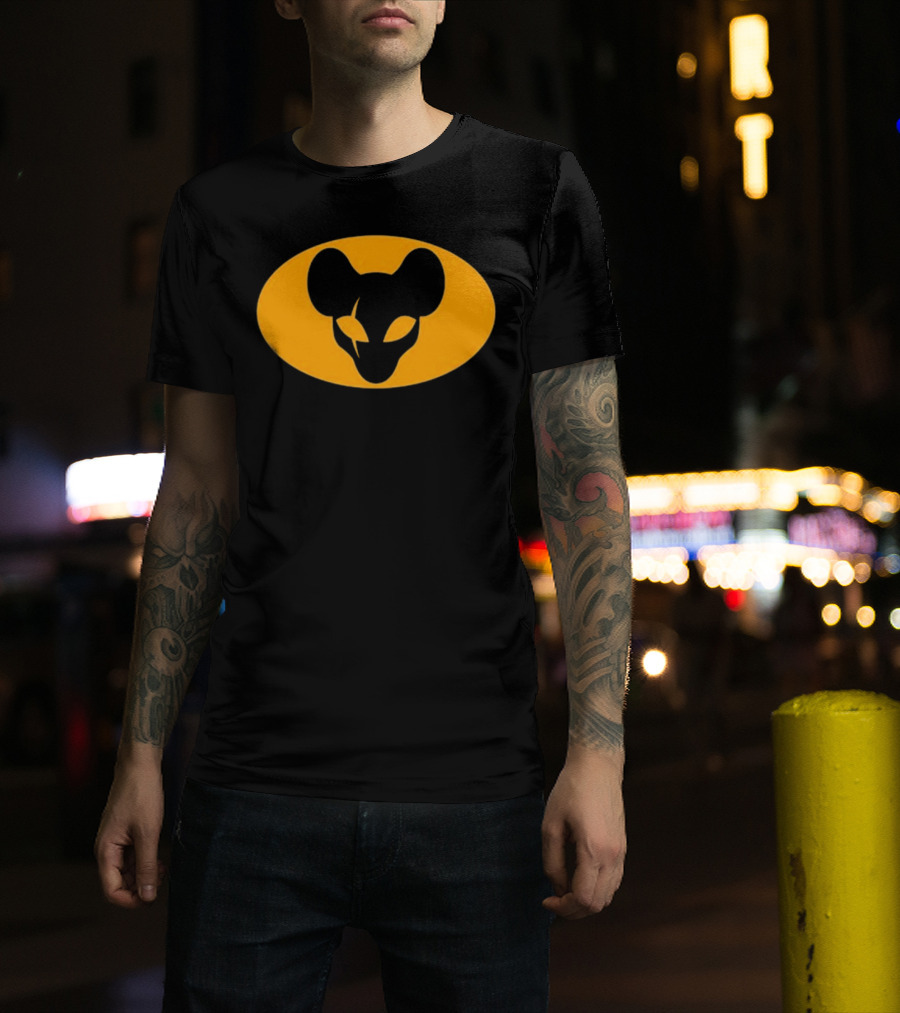 Mythical Sausage Ratman Bat-Inspired Emblem T-Shirt