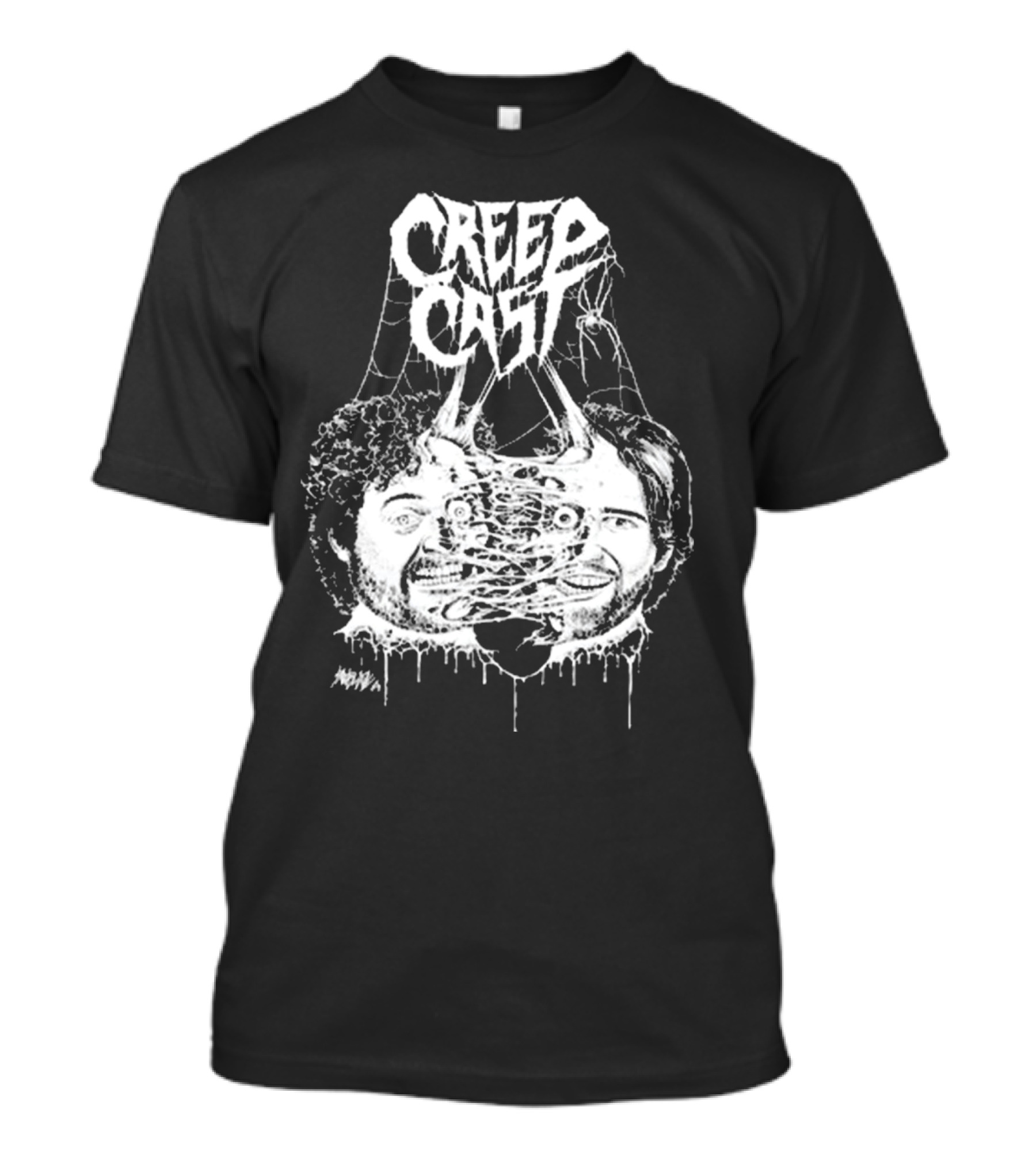 Creep Cast Webbed Faces Papa Meat T-Shirt