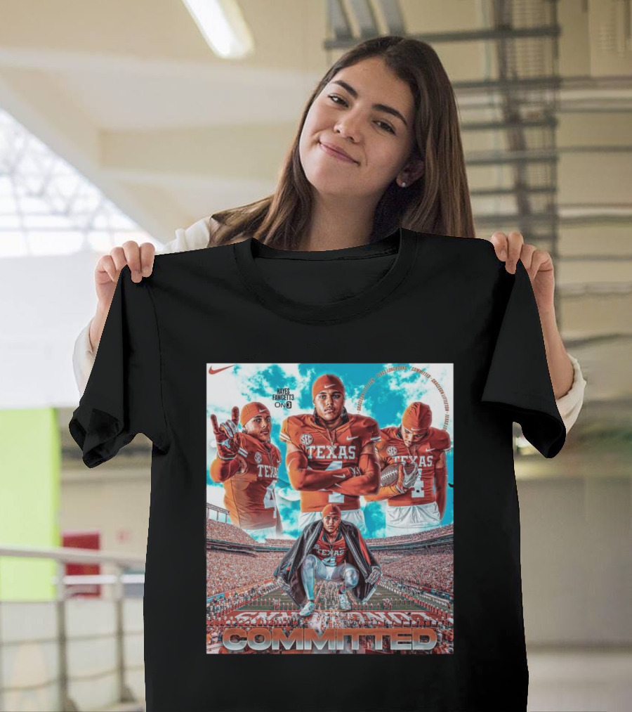 Texas Longhorns Graceson Littleton Committed Football T-Shirt