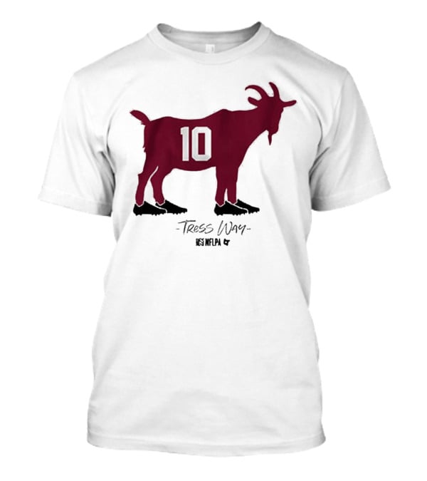 Tress Way 10 Punt Goat Washington Commanders NFLPA T-Shirt