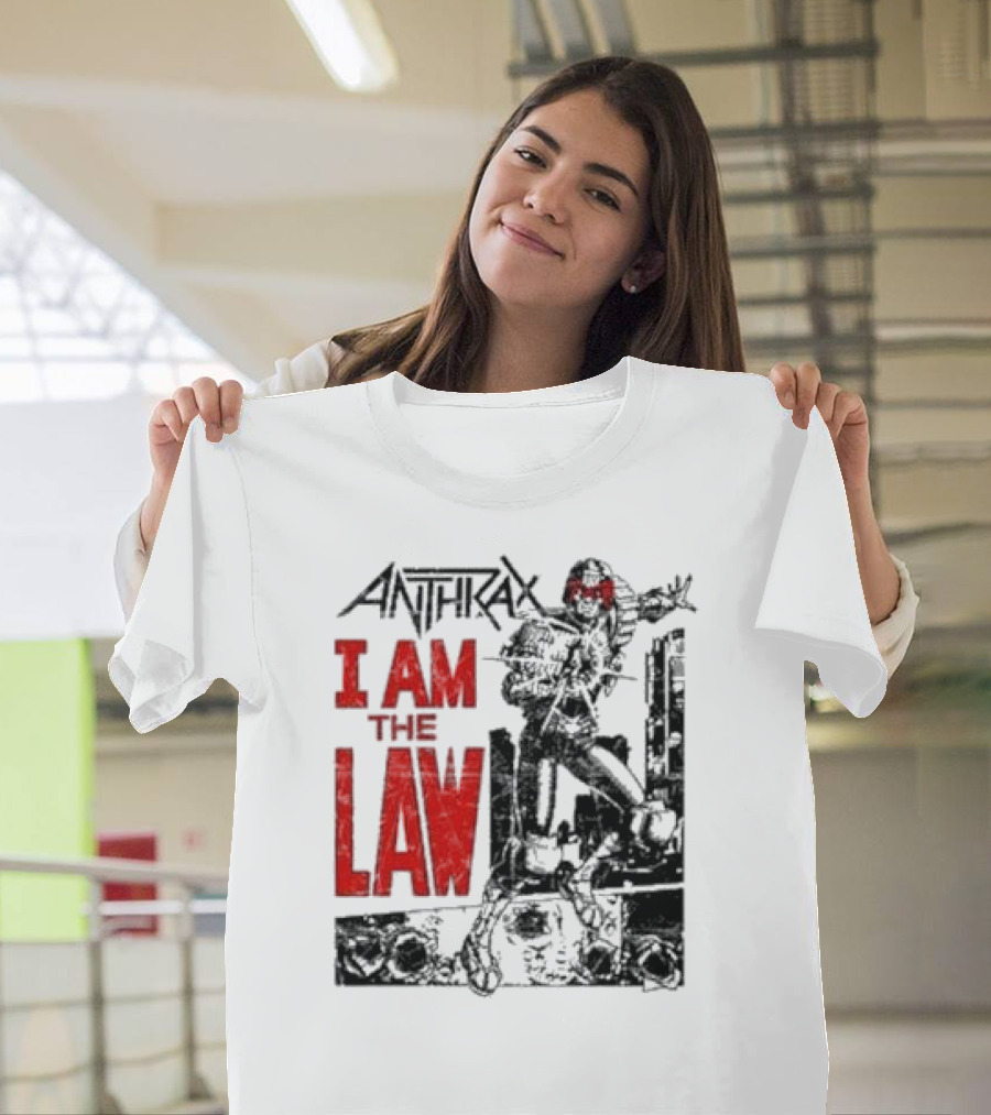 Anthrax I Am The Law Comic Judge Dredd T-Shirt