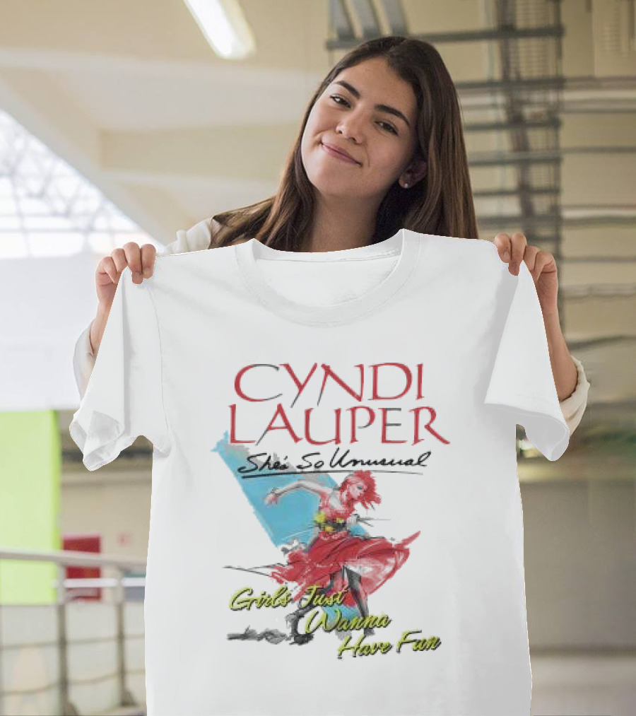 Cyndi Lauper She’s So Unusual Girls Just Wanna Have Fun 2024 Christmas T-Shirt