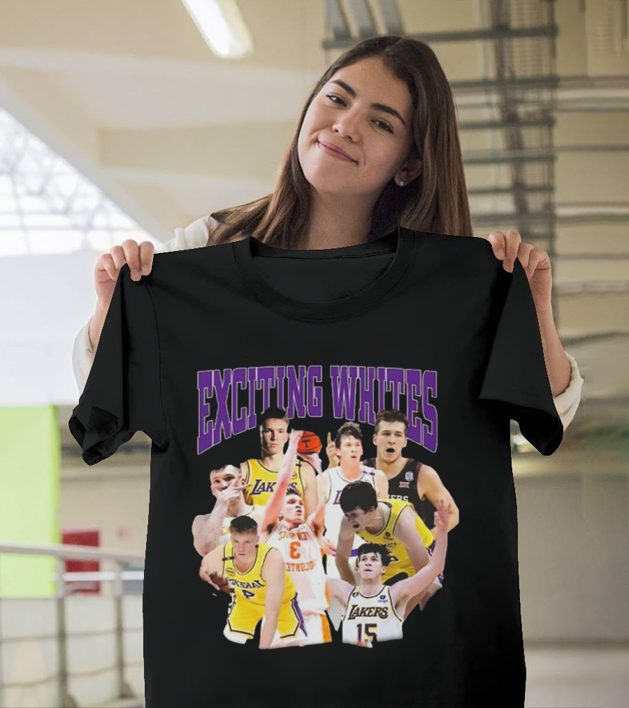 Dalton Knecht Austin Reaves Exciting Whites Lakers Basketball T-Shirt