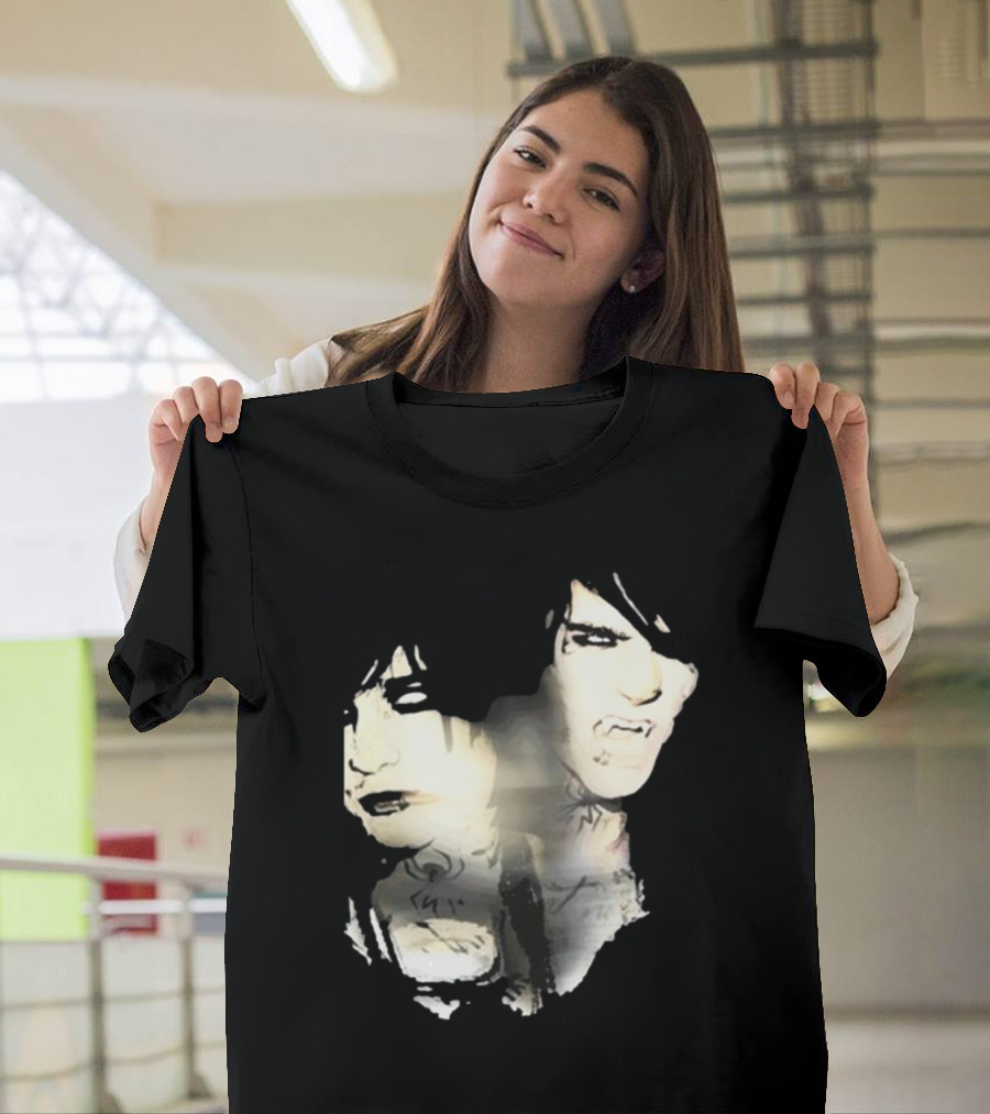 Johnnieguilbert Transformation Dual Expression Emo Vampire Aesthetic T-Shirt