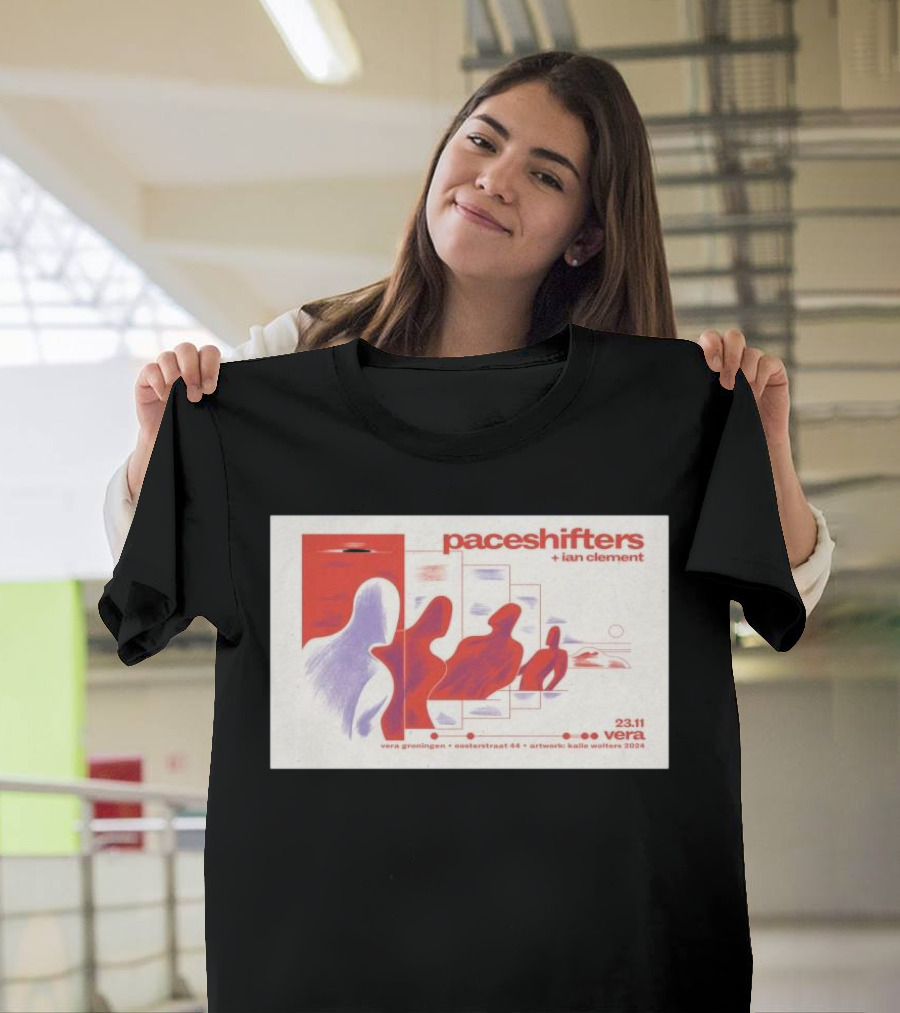Paceshifters And Ian Clement Vera Groningen Netherlands November 23 2024 Vera Concertstraat 44 Artwork Kalle Wolters T-Shirt