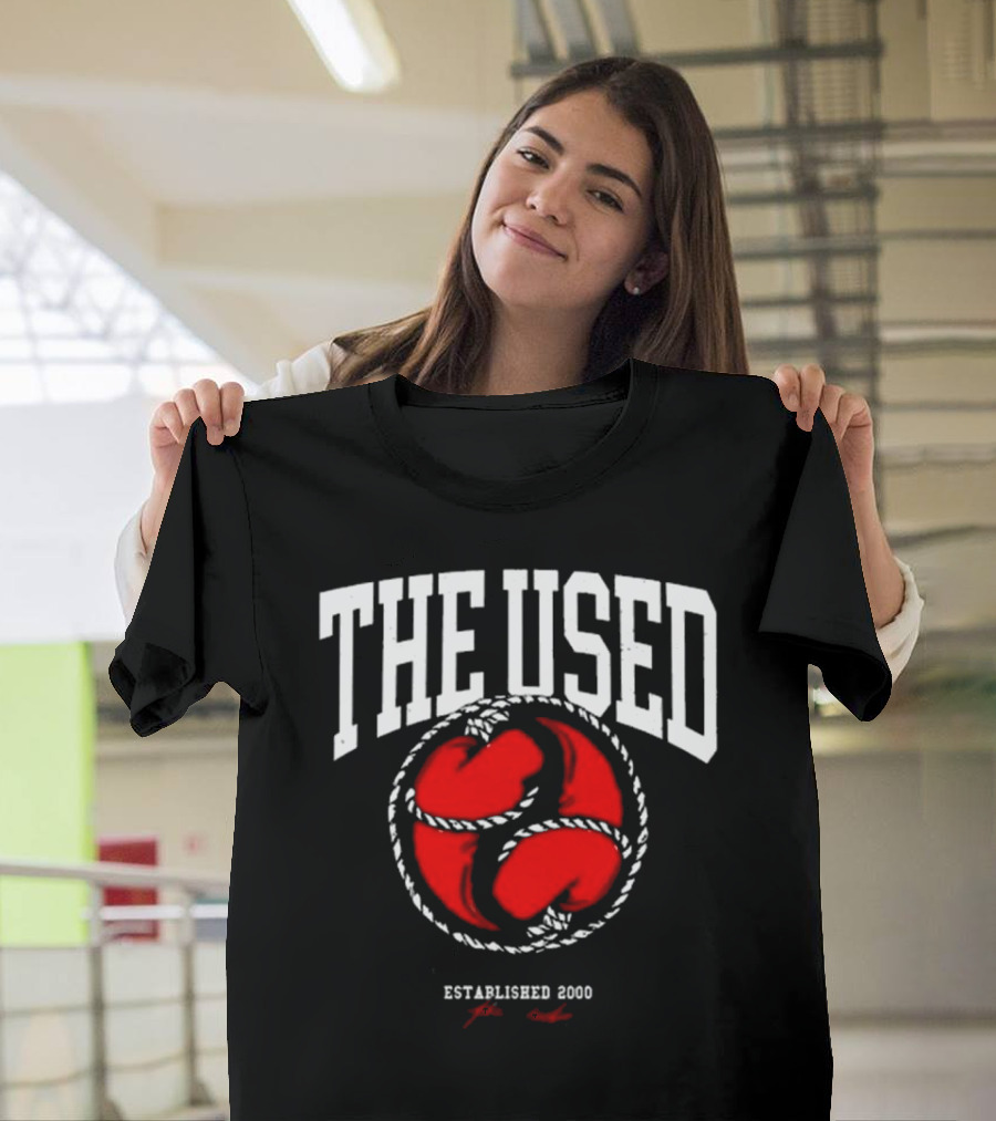 The Used Intertwined 2024 Established 2000 Red Boxing Gloves T-Shirt