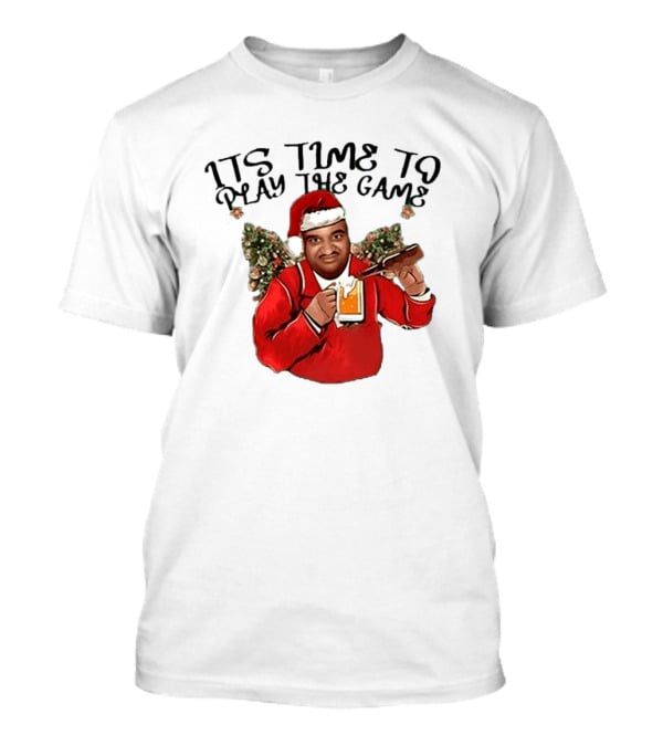 Marc Anderson It's Time To Play The Game Christmas Beer Santa T-Shirt