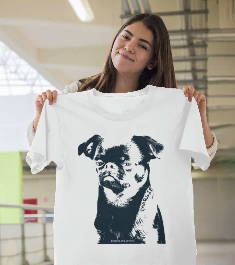 Charlie The Griffon Charlie Face Sketch T-Shirt