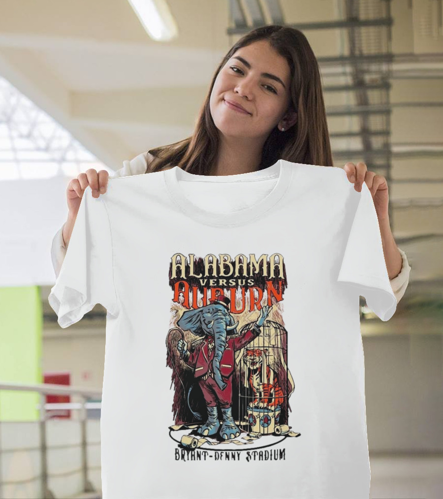 Alabama Versus Auburn Bryant-Denny Stadium Iron Bowl Week T-Shirt