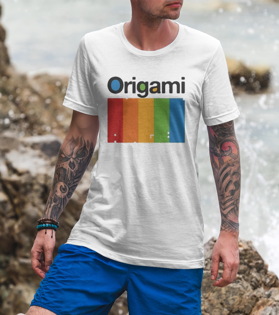 Origami Spectrum Rainbow Blocks T-Shirt