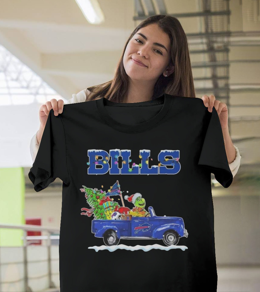 Buffalo Bills The Grinch Christmas 2024 Car Ride T-Shirt