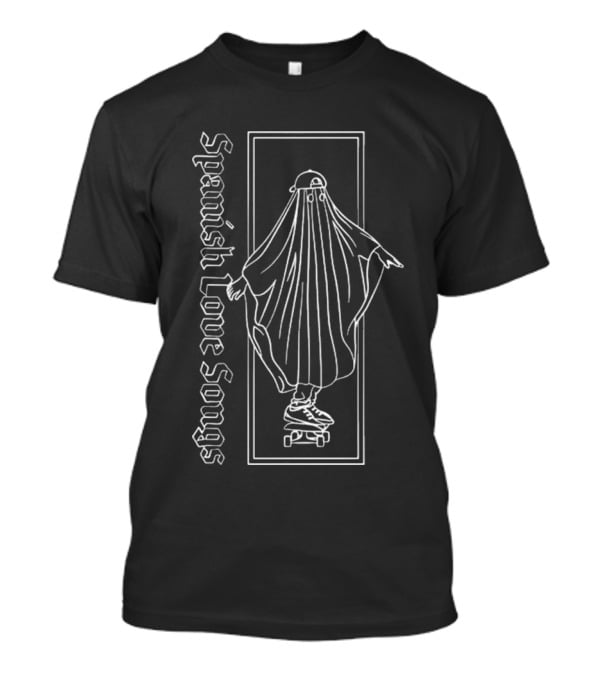 Spanish Love Songs Skater Ghost In Hat Skateboarding T-Shirt