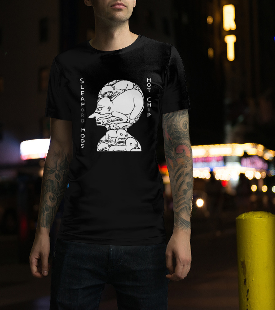 Sleaford Mods Hot Chip Abstract Figure Array T-Shirt