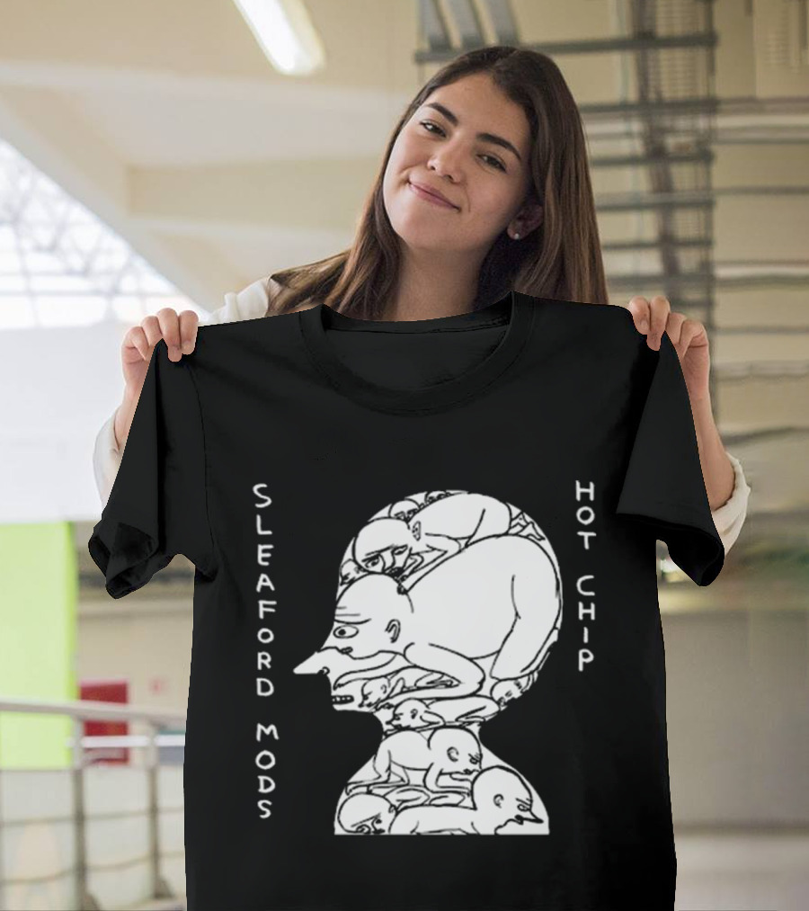 Sleaford Mods Hot Chip Abstract Figure Array T-Shirt