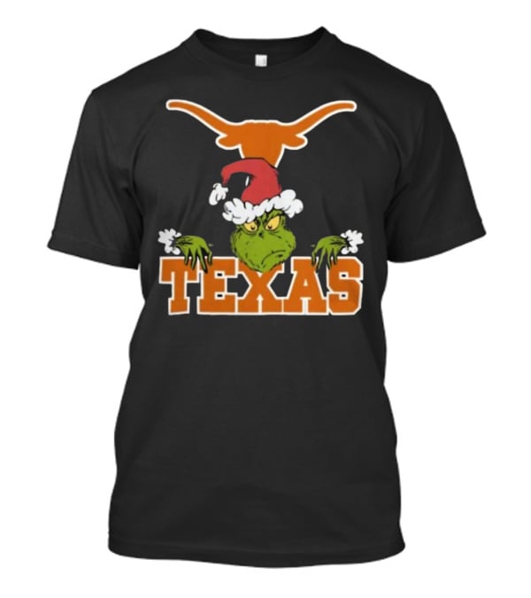 NCAA Texas Longhorns Grinch Christmas T-Shirt