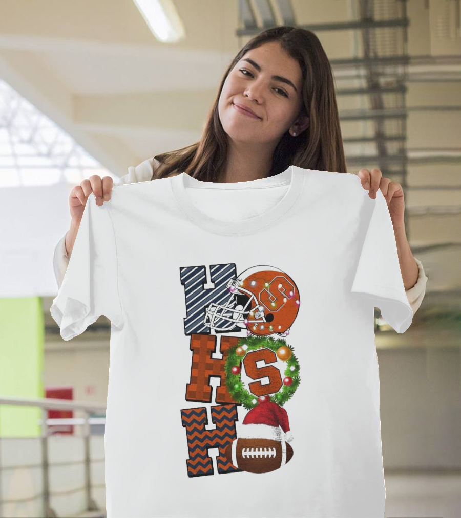 Syracuse Orange Football Ho Ho Ho Christmas Game Day T-Shirt
