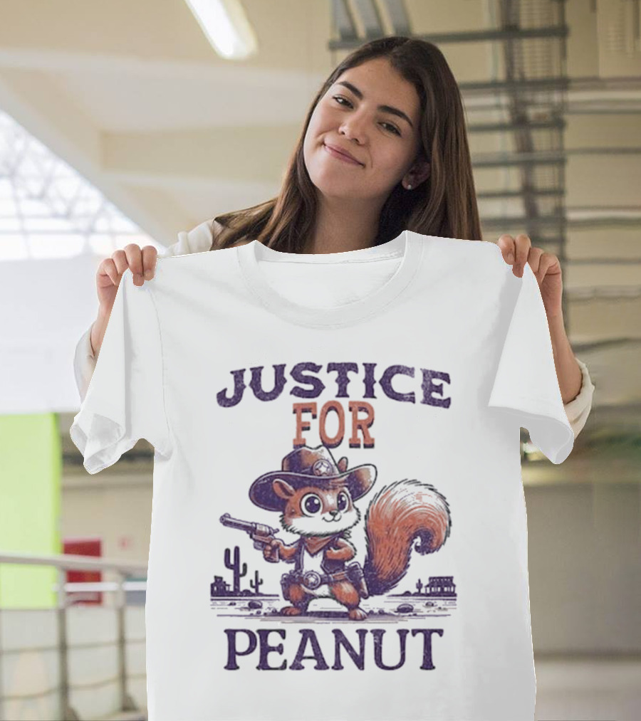Justice for Peanut the Cowboy Squirrel T-Shirt