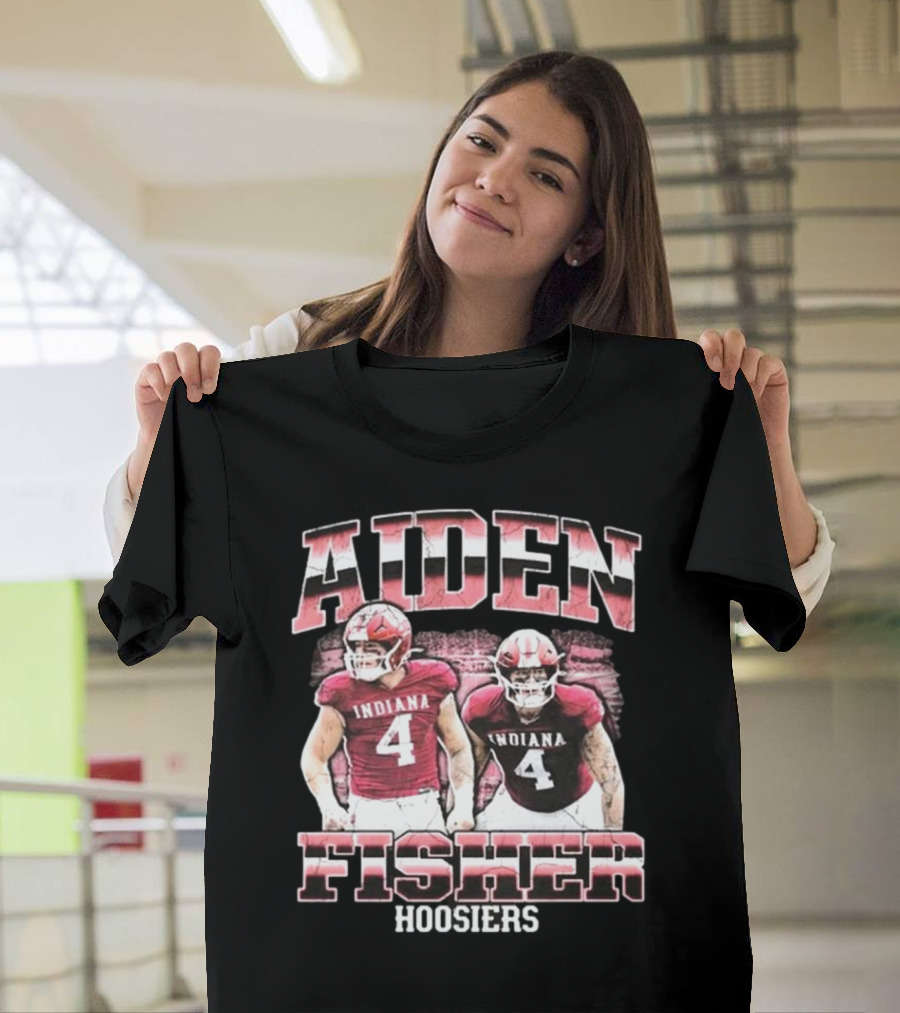 Aiden Fisher Indiana Hoosiers 90s Football T-Shirt