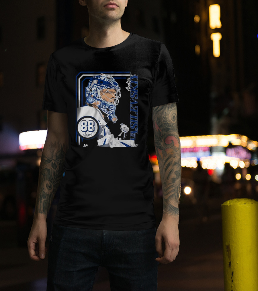 Andrei Vasilevskiy 88 Hockey Goalie Collage Frame T-Shirt