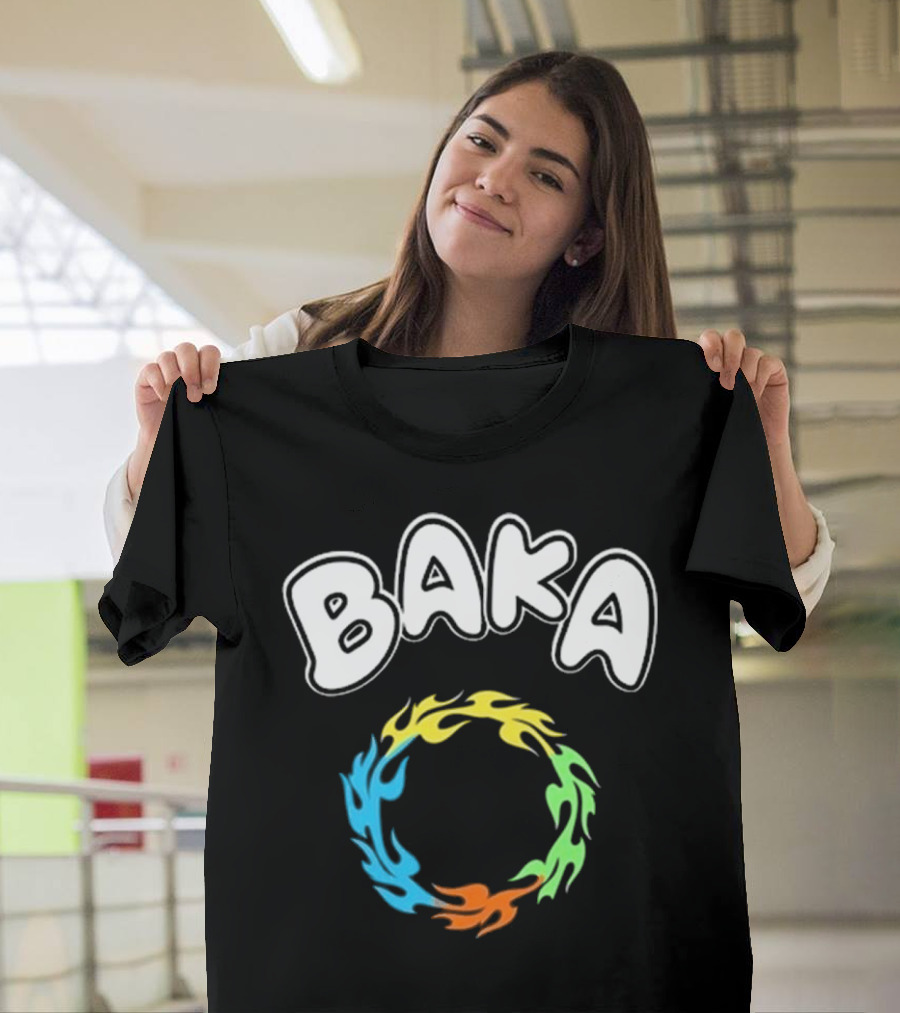 Baka Multi-Color Flame Circle T-Shirt