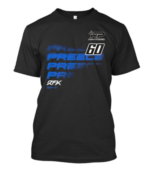 Ryan Preece RP 60 RFK Blue Men's Black T-Shirt