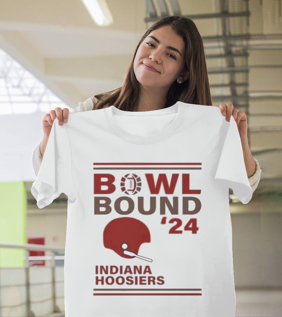 Indiana Hoosiers Bowl Bound 2024 Football Helmet T-Shirt