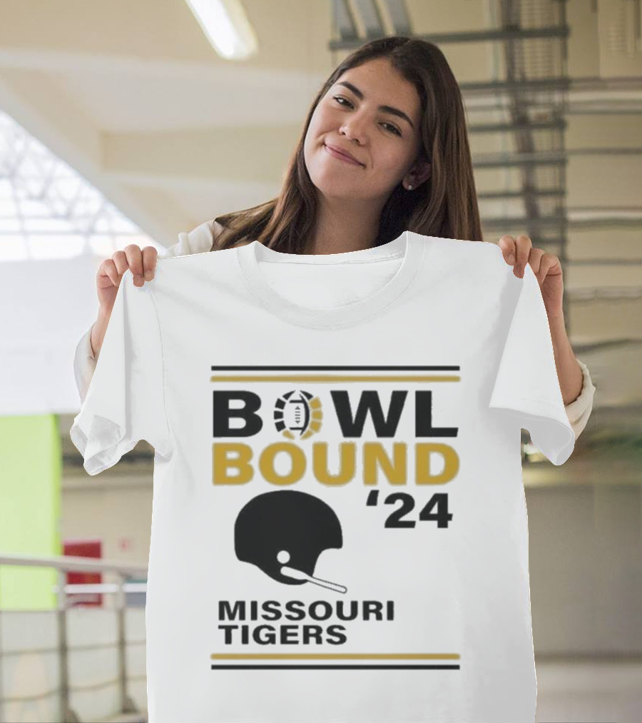 Missouri Tigers Bowl Bound '24 Football Helmet T-Shirt
