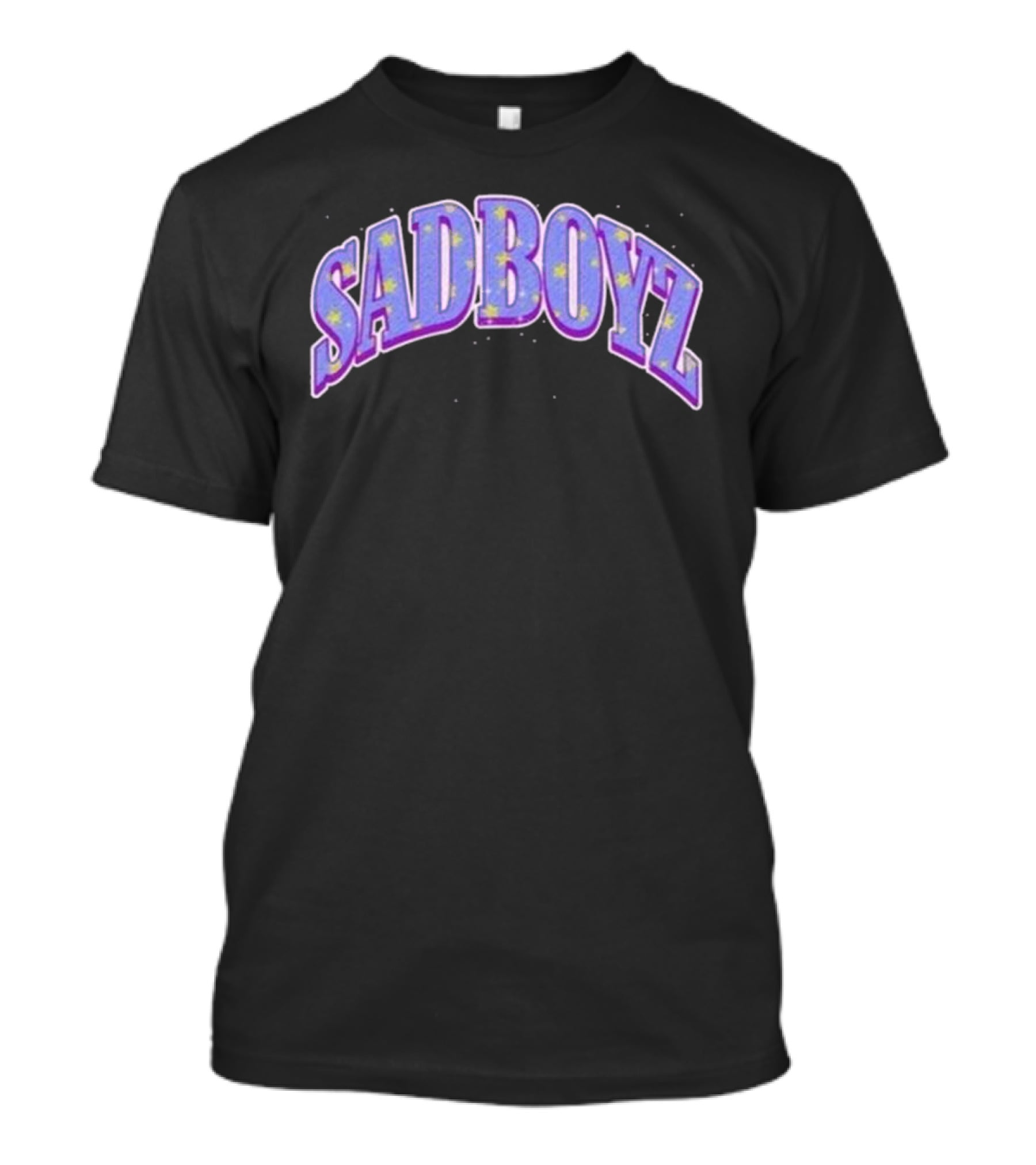 Sad Boyz Purple Rhinestone Star T-Shirt