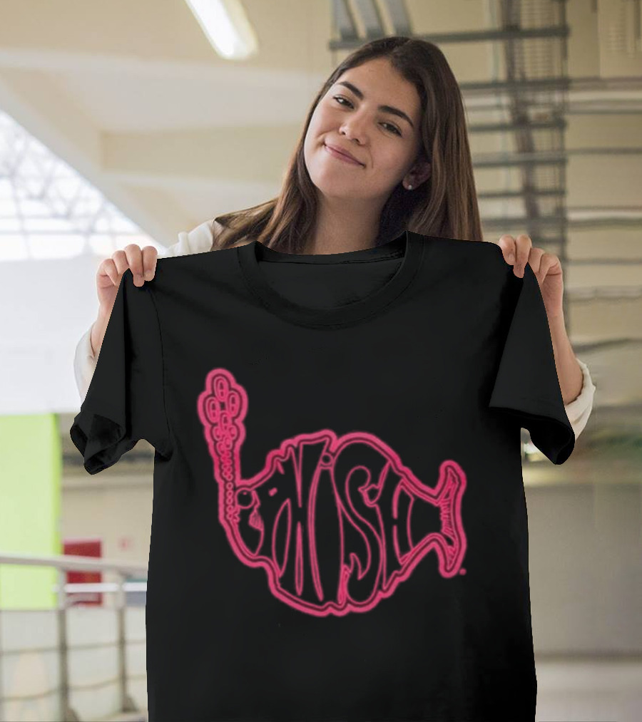 Phish Neon Fish Logo Lodgewood Stroke T-Shirt