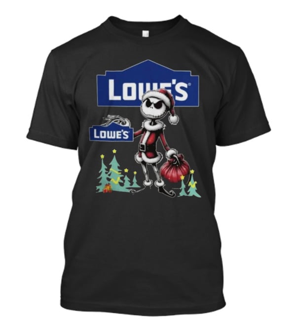 Lowe's Santa Jack Skellington Merry Christmas T-Shirt