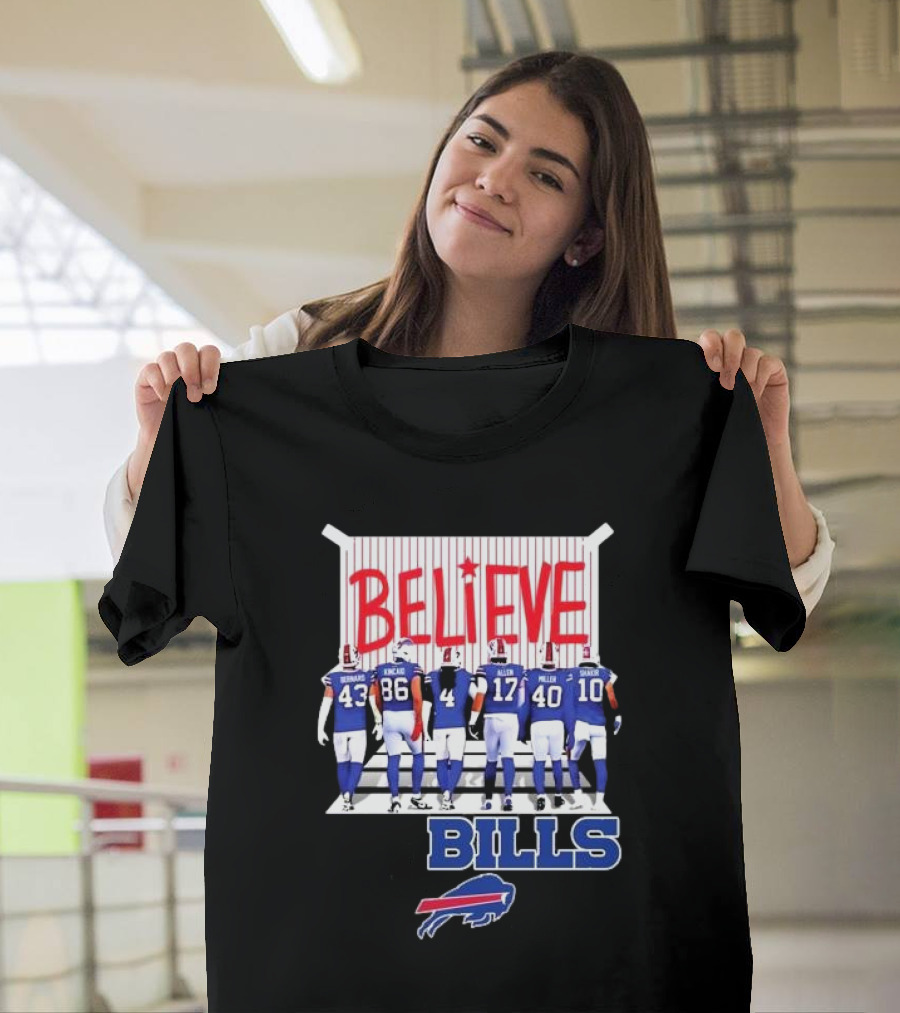 Buffalo Bills Players Believe 2024 Go Bills Believe Bills Buffalo Bills T-Shirt