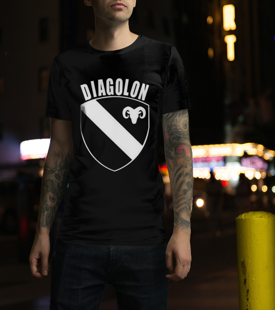 DIAGOLON Shield Emblem With Ram Head T-Shirt