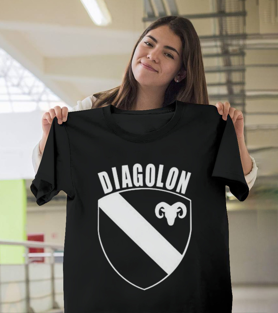 DIAGOLON Shield Emblem With Ram Head T-Shirt