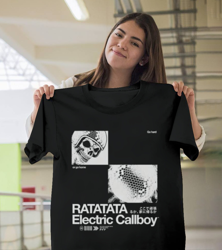 Electric Callboy Ratatata Skull Disco Go Hard Or Go Home T-Shirt