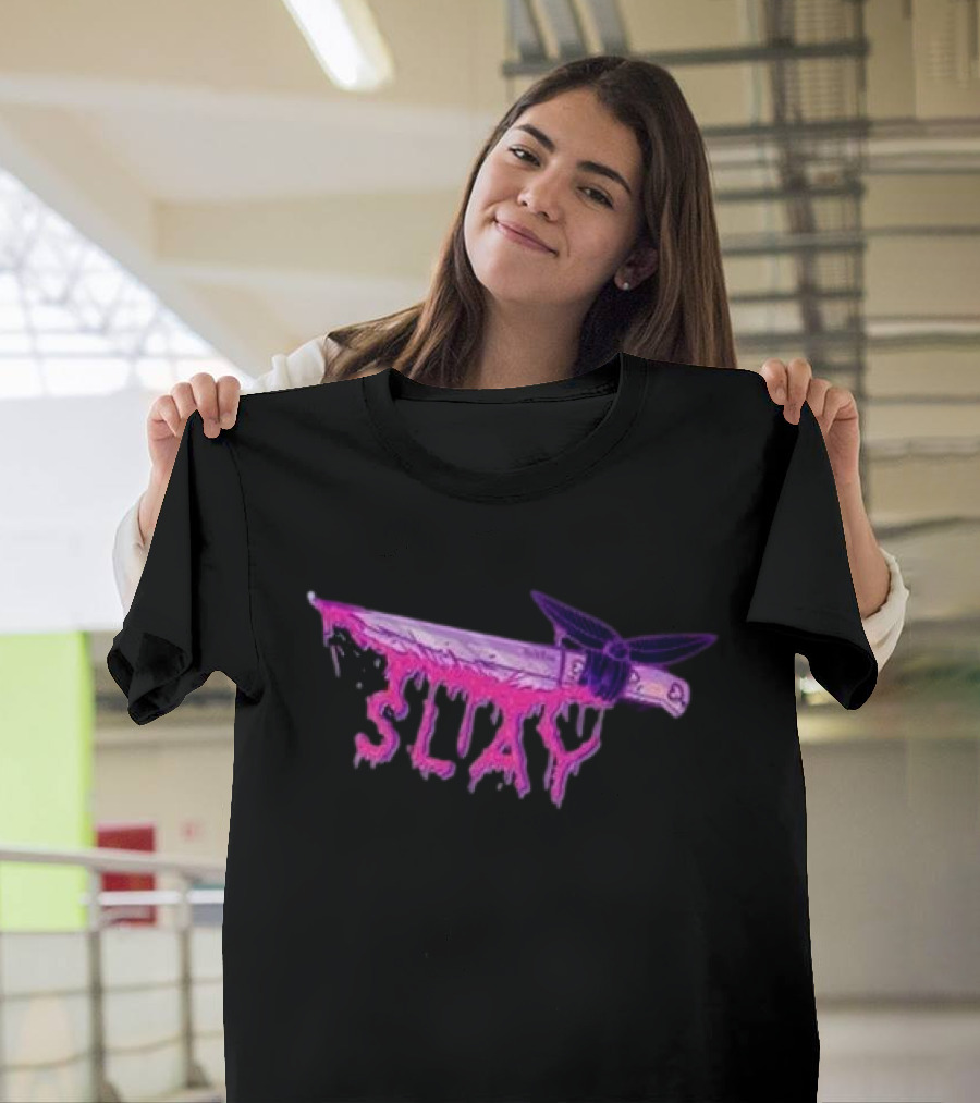 Weeby Newz Purple Knife Slay T-Shirt