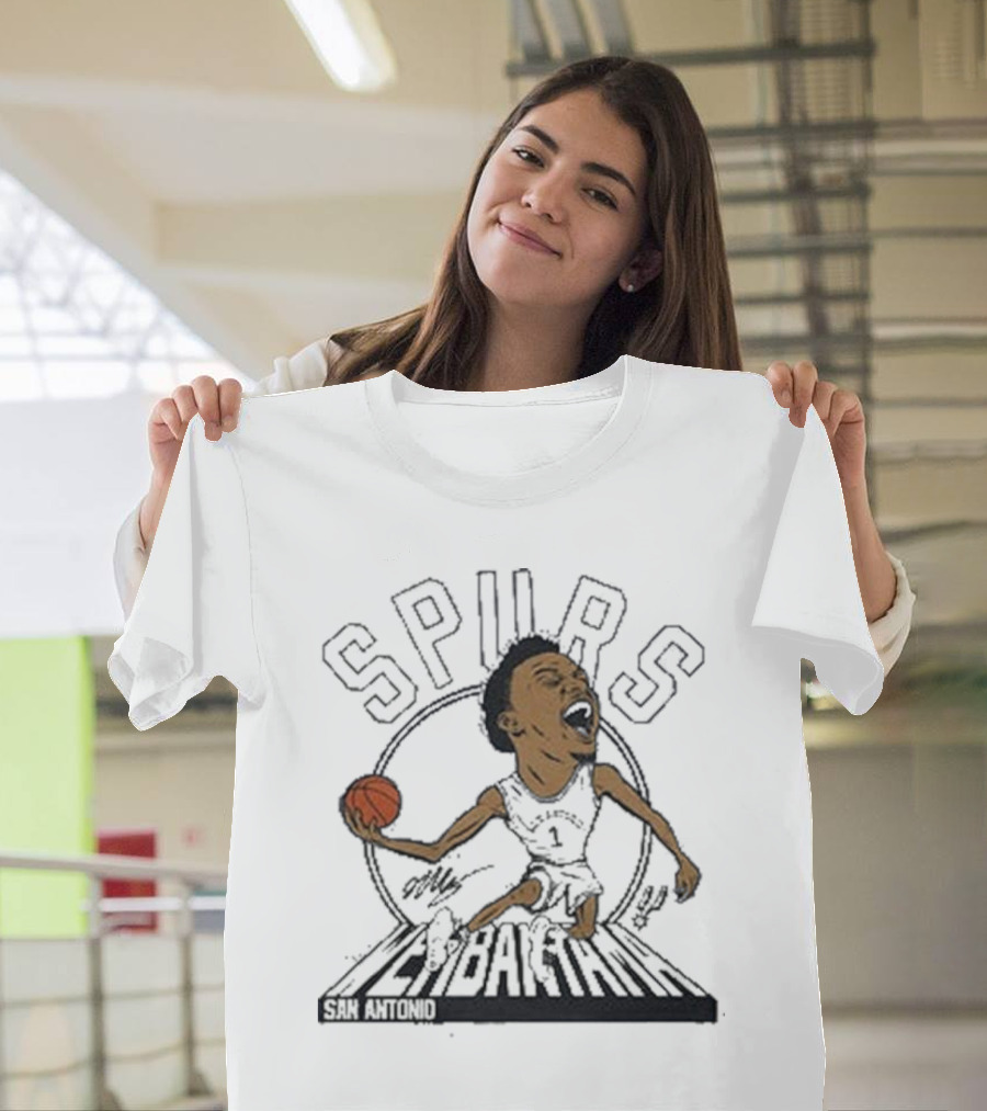 Spurs San Antonio Wembanyama Signature T-Shirt