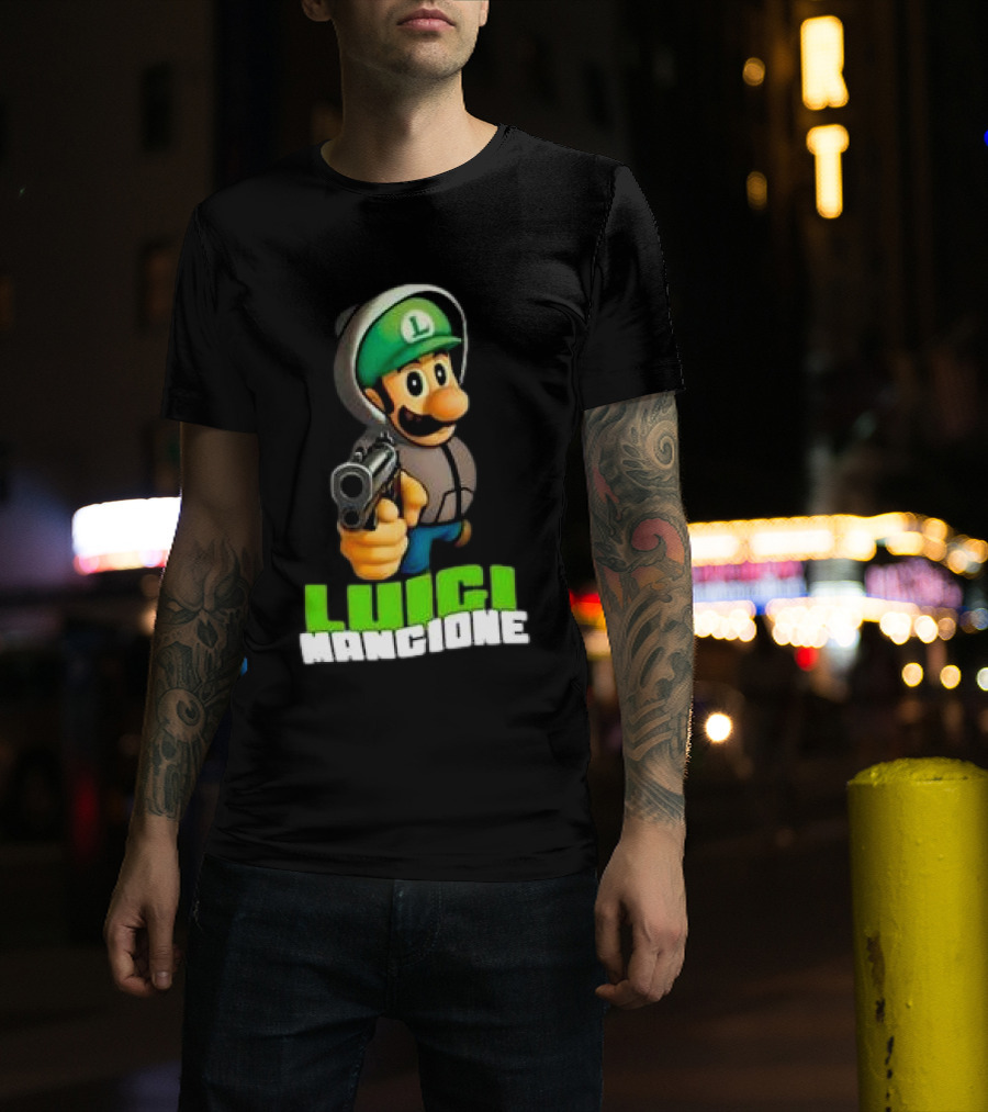 Luigi Mangione Super Mario Free T-Shirt
