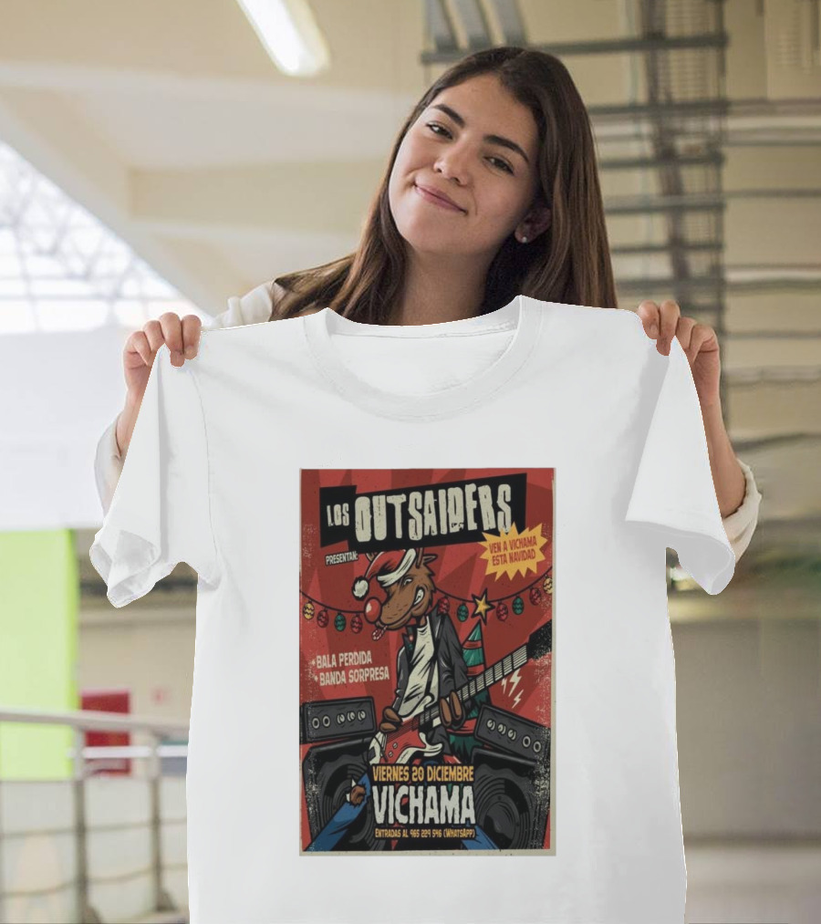 Los Outsaiders Presenta Bala Perdida Banda Sorpresa Vichama Viernes 20 Diciembre Lima Conciertos T-Shirt