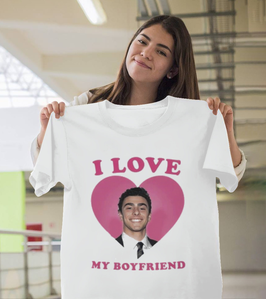 I Love My Boyfriend Luigi Mangione Heart T-Shirt