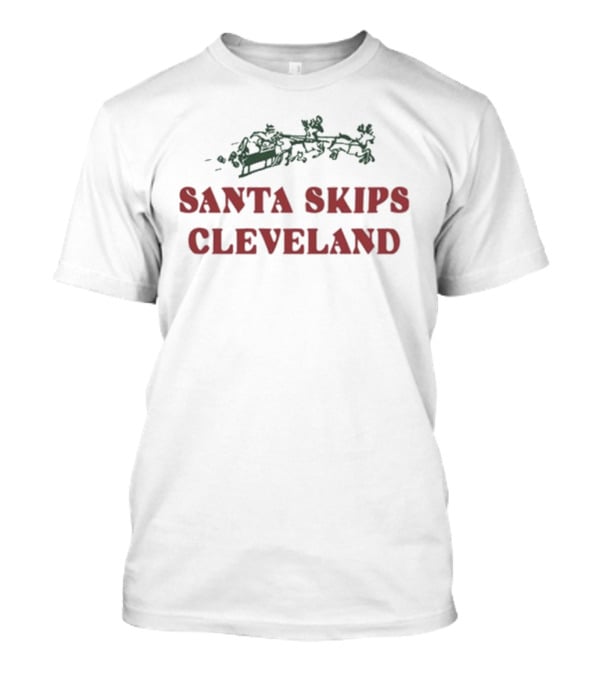 Max Scharping Santa Skips Cleveland Wearing T-Shirt