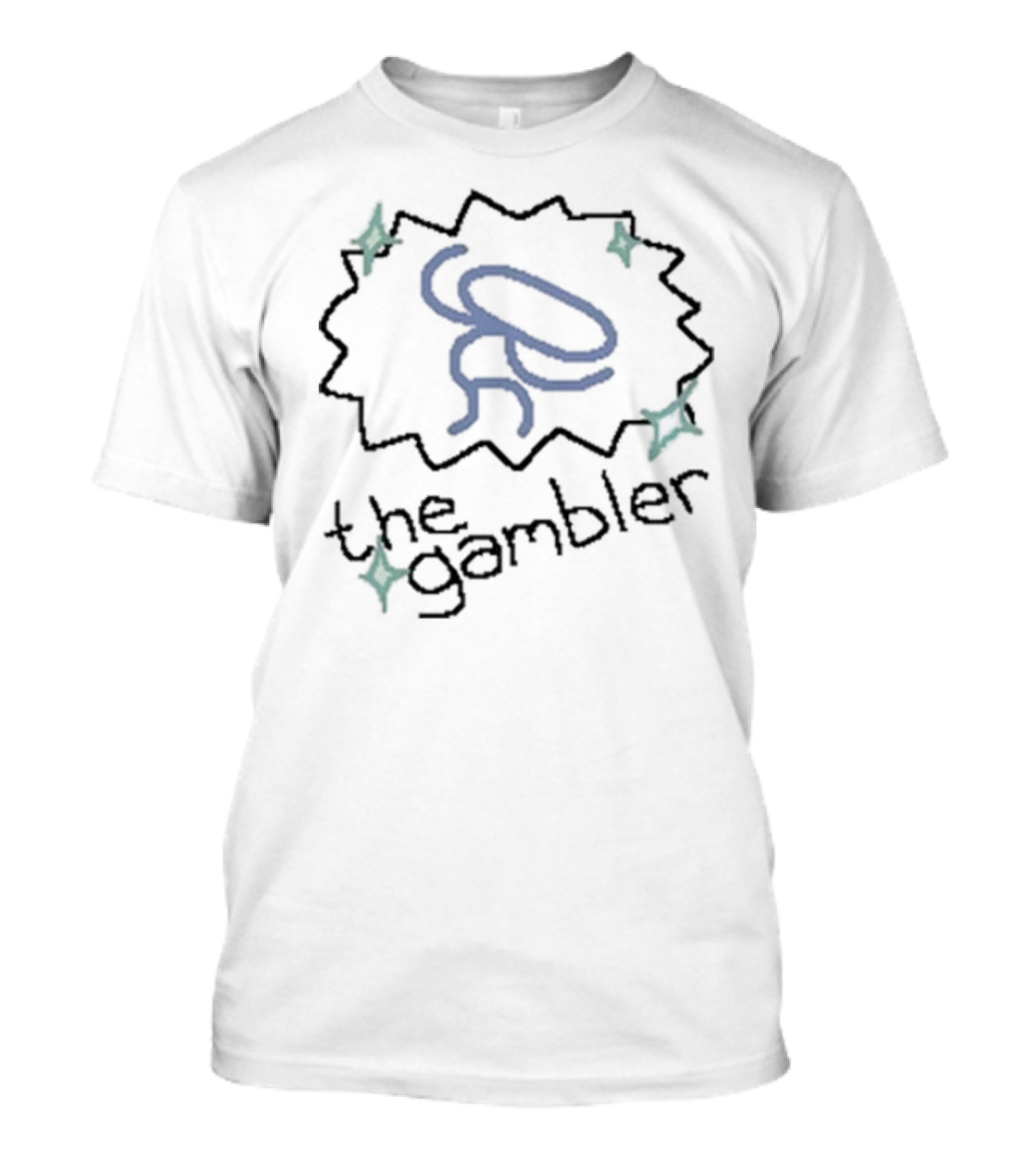 The Gambler Sparkle Figure With Stars T-Shirt