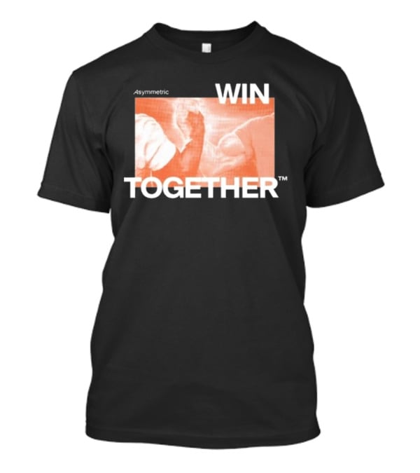 Asymmetric Win Together Iconic Handshake Unity T-Shirt
