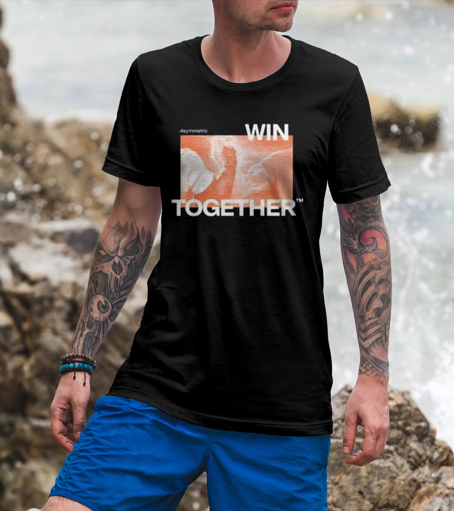 Asymmetric Win Together Iconic Handshake Unity T-Shirt