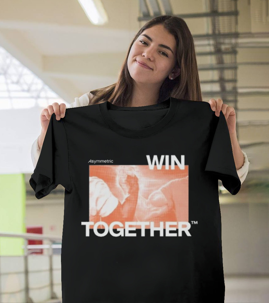 Asymmetric Win Together Iconic Handshake Unity T-Shirt