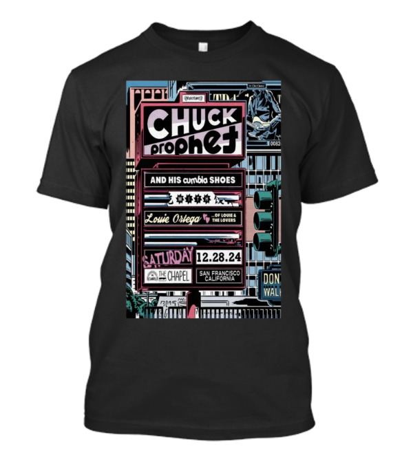 Chuck Prophet And His Cumbia Shoes Louie Ortega The Chapel San Francisco December 28 T-Shirt