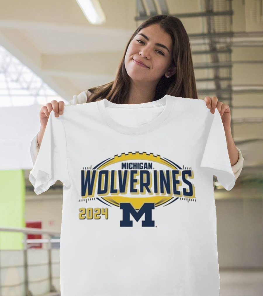 Michigan Wolverines 2024 Reliaquest Bowl Football M T-Shirt