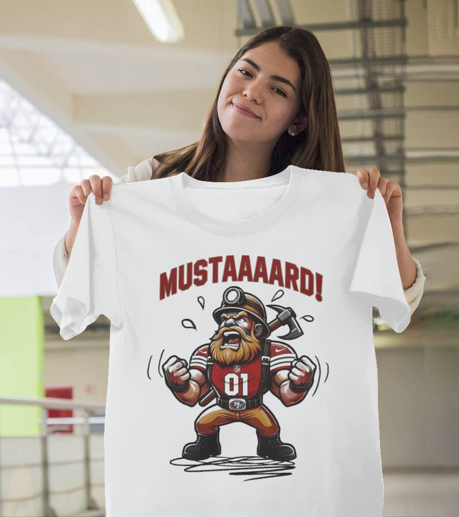 San Francisco 49ers Mustard Miner 2024 Kendrick Lamar Not Like Us T-Shirt