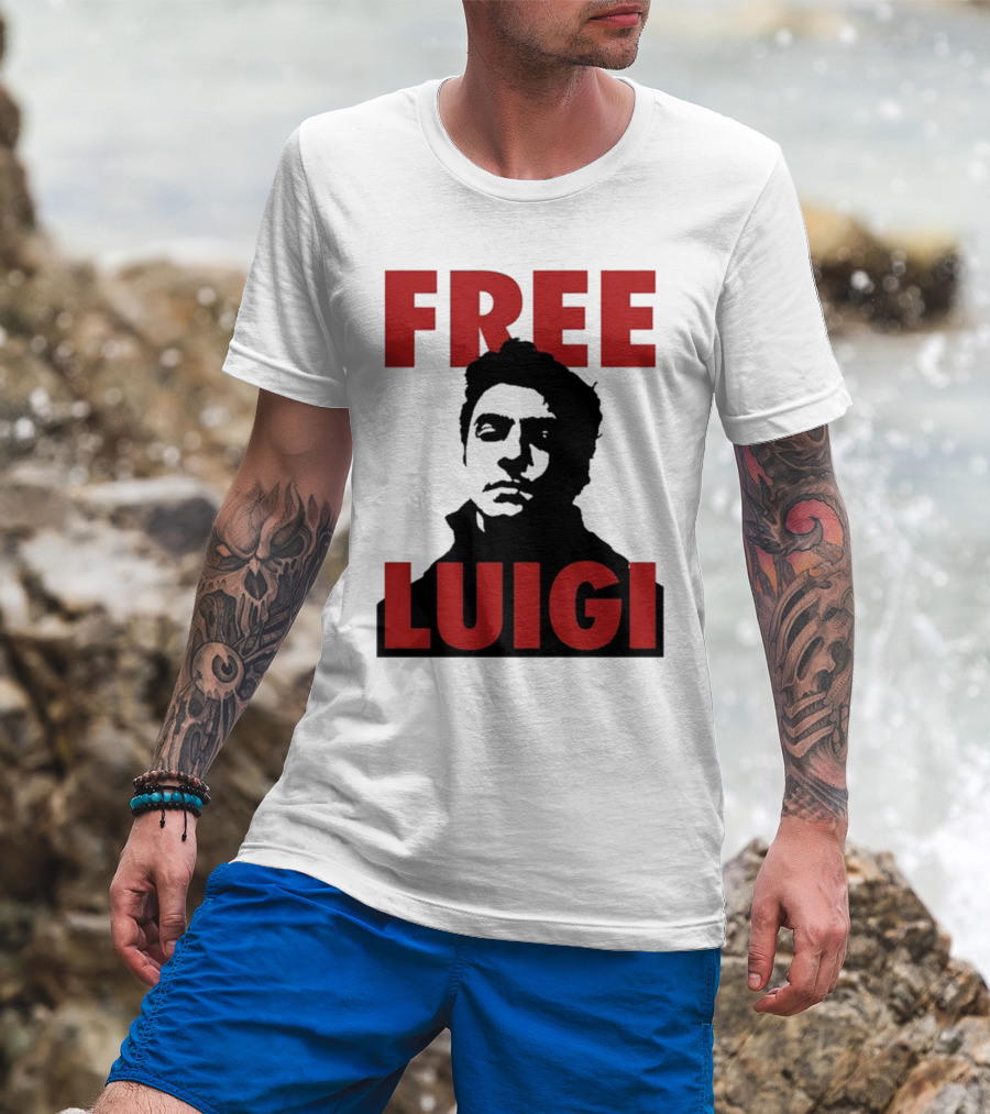 Free Luigi Mangione Bold Statement Iconic T-Shirt